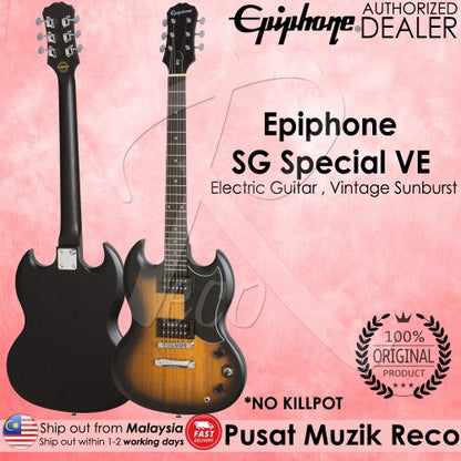 Epiphone SG Special VE Electric Guitar - Vintage Sunburst | Reco Music Malaysia