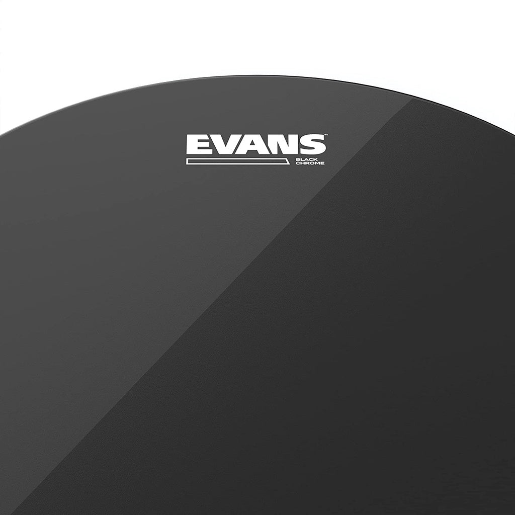 Evans TT14CHR Black Chrome 14 Inch Tom Batter Drumhead - Reco Music Malaysia
