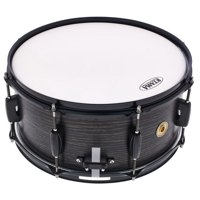 Tama WP1465BK-BOW Woodworks Snare Drum 14inx6.5in Black Oak Wrap - Reco Music Malaysia