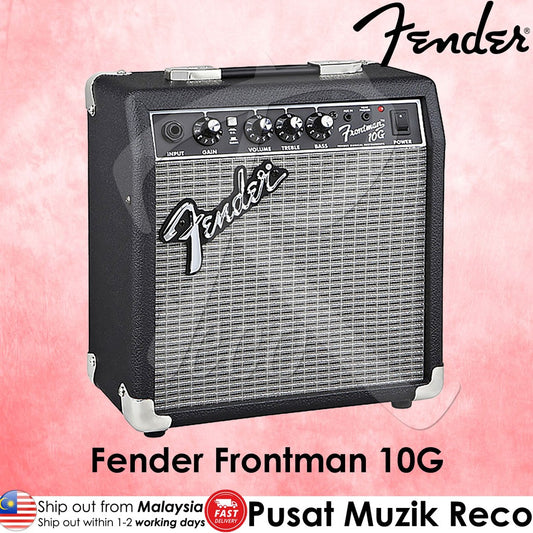 Fender Frontman 10G 10W 1x6 Electric Guitar Combo Amplifier Black | Reco Music Malaysia