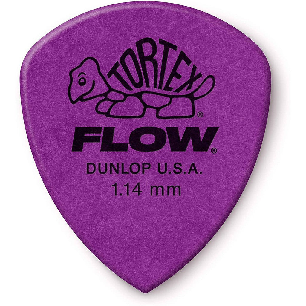 Jim Dunlop 558P1.14 Tortex Flow Standard 1.14mm Guitar Picks, Pack of 12