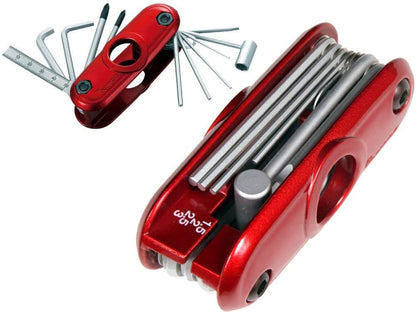 Ibanez MTZ11 Quick Access Multi Tool, 11 Essential Guitar Setup Tools, Red - Reco Music Malaysia