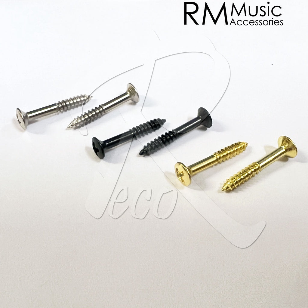 RM 2.5x18mm Electric Guitar Humbucker Pickup Mounting Ring Screws, Black - Reco Music Malaysia