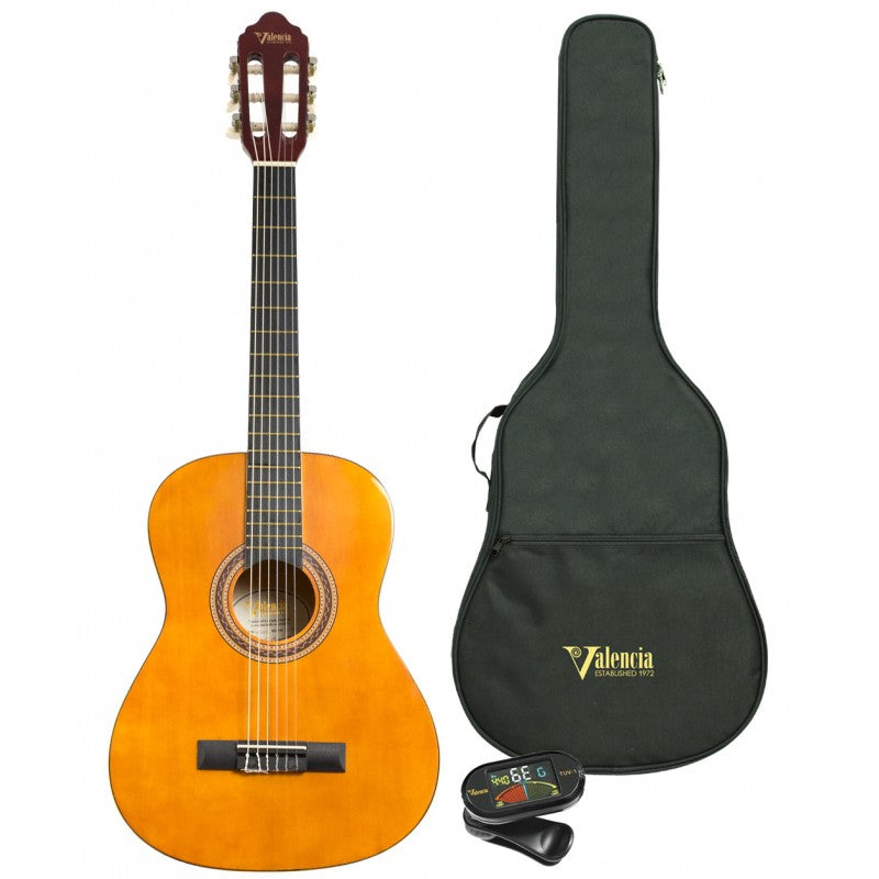 Valencia VC103 3/4 Size Student Beginner Classical Guitar with Bag & Tuner - Reco Music Malaysia