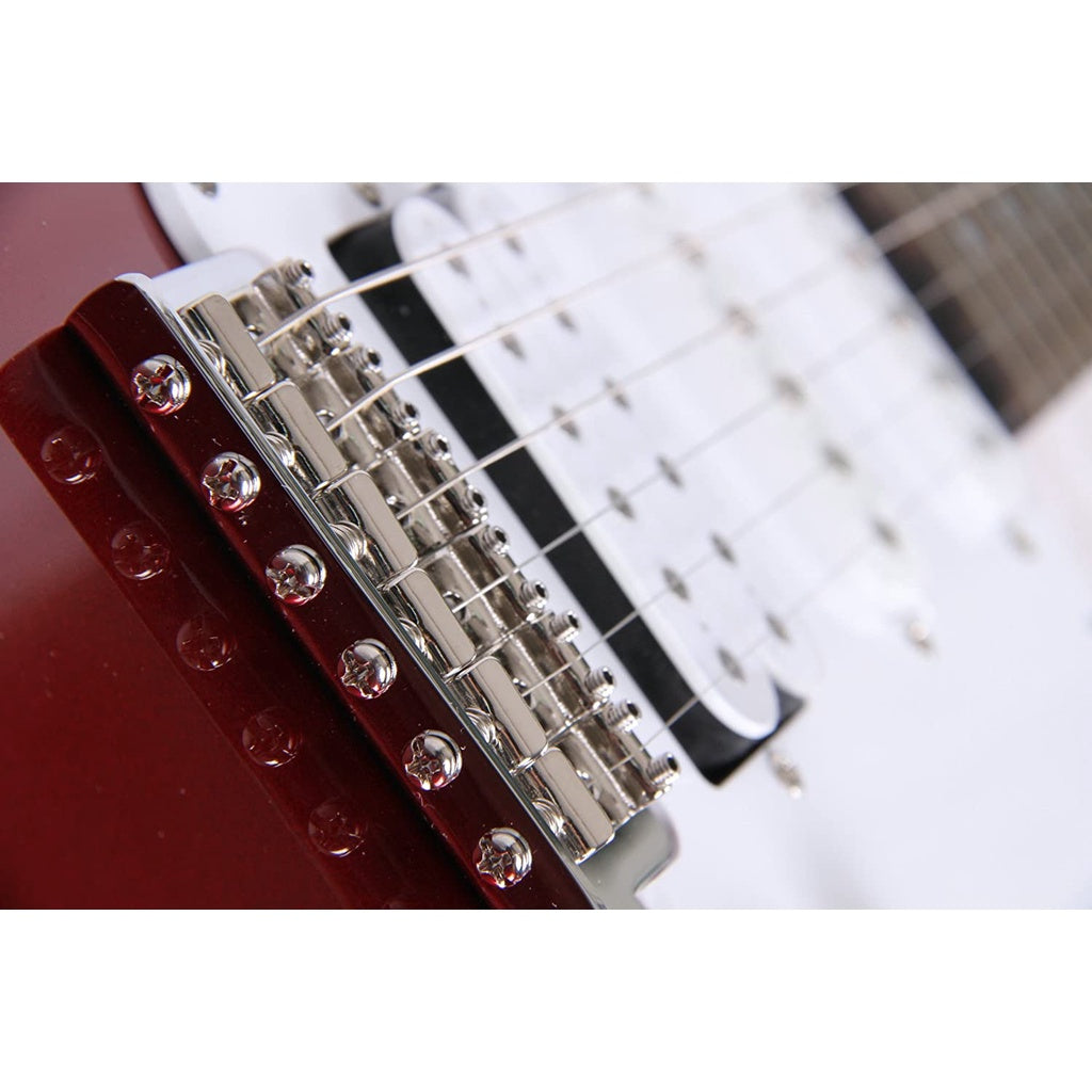 Yamaha PAC012 HSS Pacifica Electric Guitar With Tremolo, Metallic Red - Reco Music Malaysia