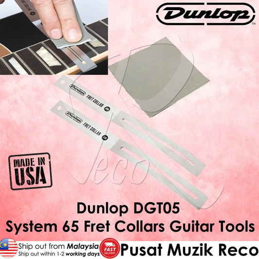 Jim Dunlop DGT05 System 65 Fret Collars Guitar Tools Fret Polishing Tool - Reco Music Malaysia
