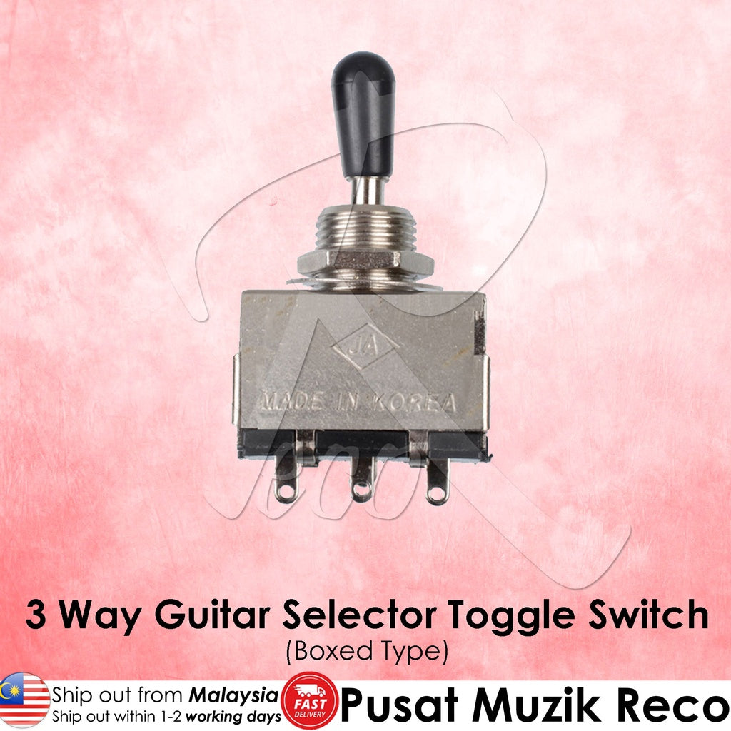 RM GF-0609-95 Electric Guitar 3 Way Toggle Switch Pickup Selector Boxed Type - Reco Music Malaysia