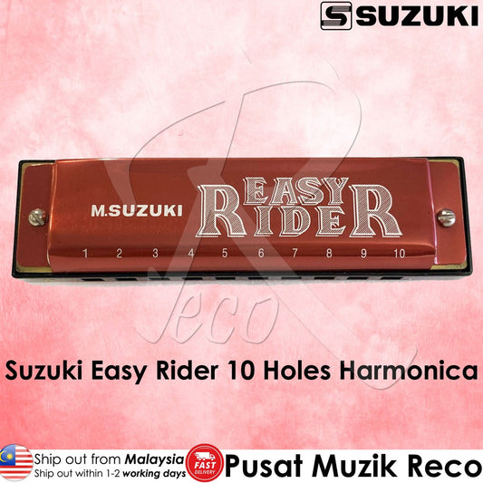 Suzuki EZR-20 Easy Rider Diatonic Harmonica - 10 Holes C Key - Reco Music Malaysia