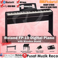 Roland FP-10 FULL SET 88 keys Digital Piano with Bench, Wooden Stand, DP-2 Pedal, Note Stand and Adapter - Reco Music Malaysia