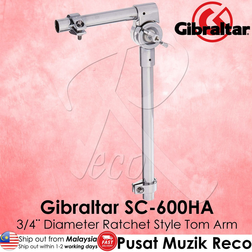 Gibraltar SC-600HA 3/4 Inch Diameter Ratchet Style Tom Arm - Reco Music Malaysia