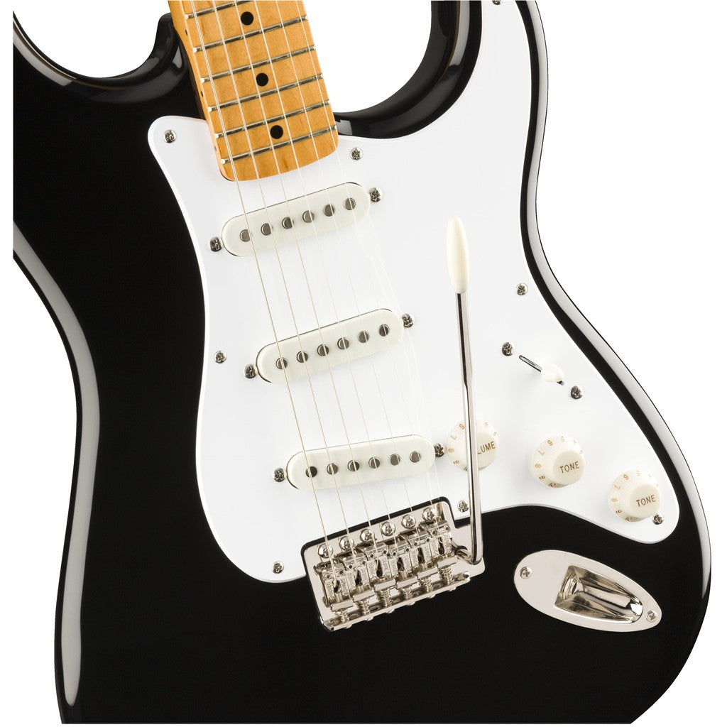 Fender Squier 0374005506 Classic Vibe 50s Stratocaster Electric Guitar Black Maple FB - Reco Music Malaysia