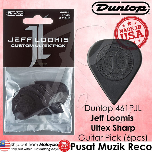 Jim Dunlop 461PJL Jeff Loomis Custom Ultex Sharp 1.5mm Guitar Pick - 6 Pack - Reco Music Malaysia