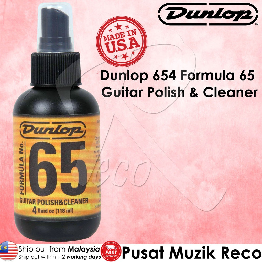 Jim Dunlop 654 Formula 65 Guitar Polish and Cleaner, 4oz | Reco Music Malaysia