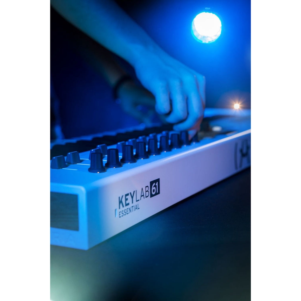 Arturia KeyLab Essential 61 61 key USB Midi White Keyboard Controller - Reco Music Malaysia