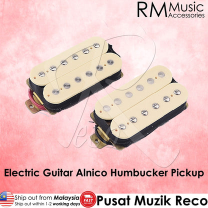 RM GF0215 Electric Guitar Alnico Open Humbucker Pickup Neck Pickup Bridge Pickup - Reco Music Malaysia