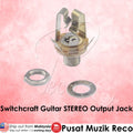 RM GF0140-NI Switchcraft 1/4" 6.35mm STEREO Guitar Output Jack Type - Reco Music Malaysia