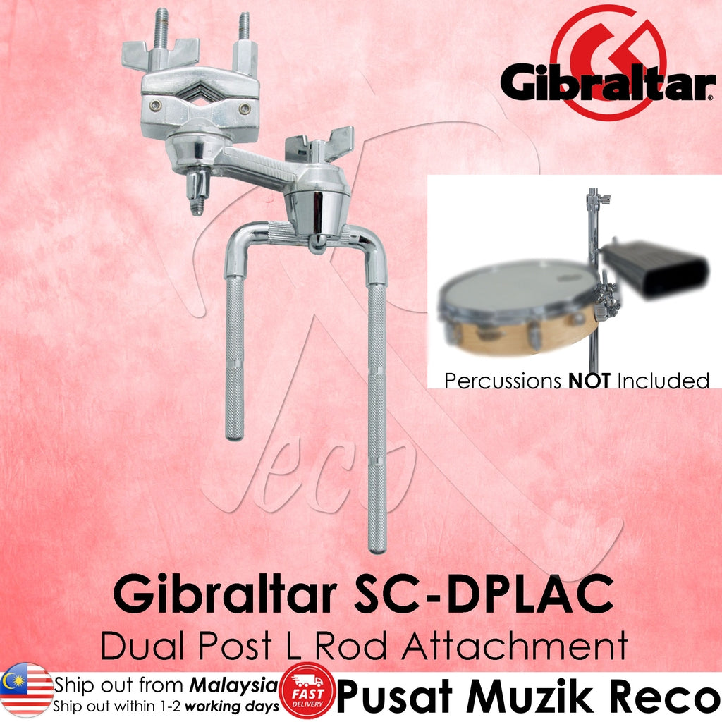 Gibraltar SC-DPLAC Twin 9.5mm L-Arm and Clamp For Electronic Drum Pads - Reco Music Malaysia