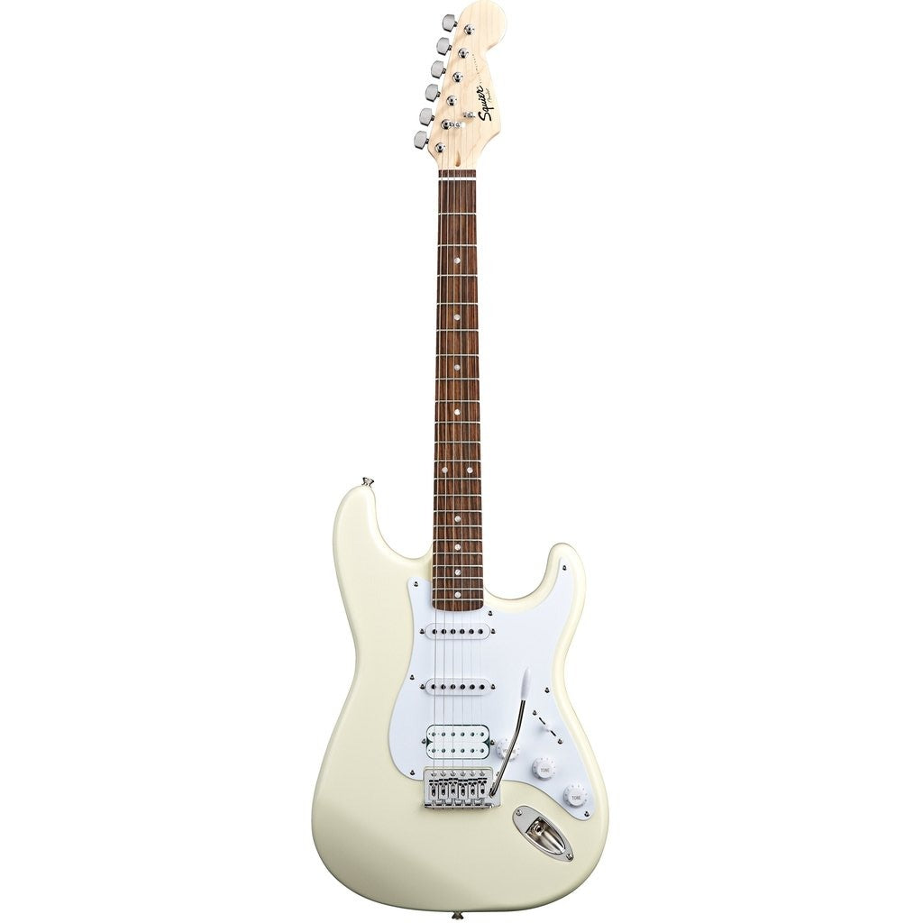 Fender Squier 0370005580 Bullet Stratocaster HSS Electric Guitar with Tremolo - Arctic White - Reco Music Malaysia