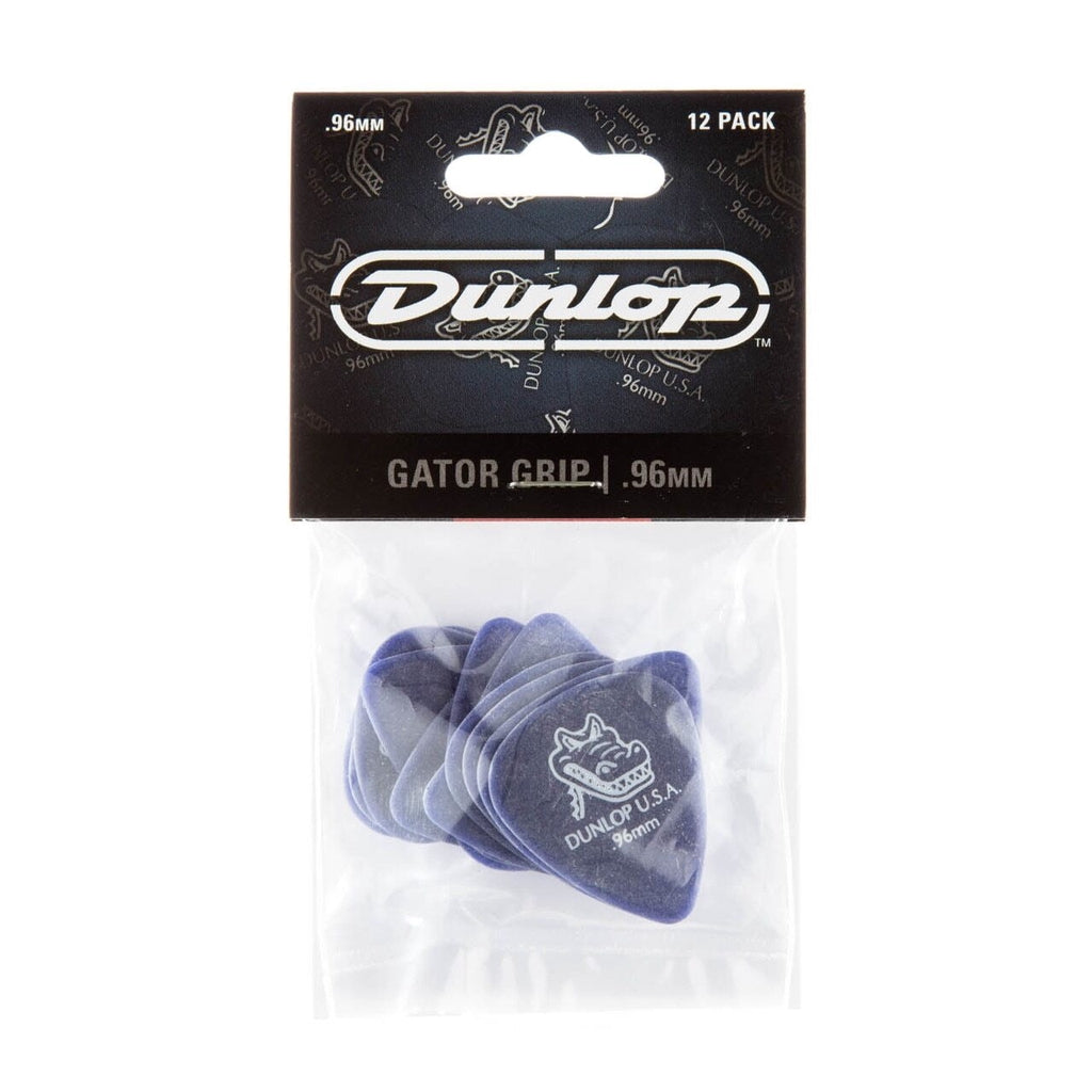 Jim Dunlop 417P096 Gator Grip Guitar Pick 0.96mm Guitar Picks Pack, Violet (12pcs) - Reco Music Malaysia