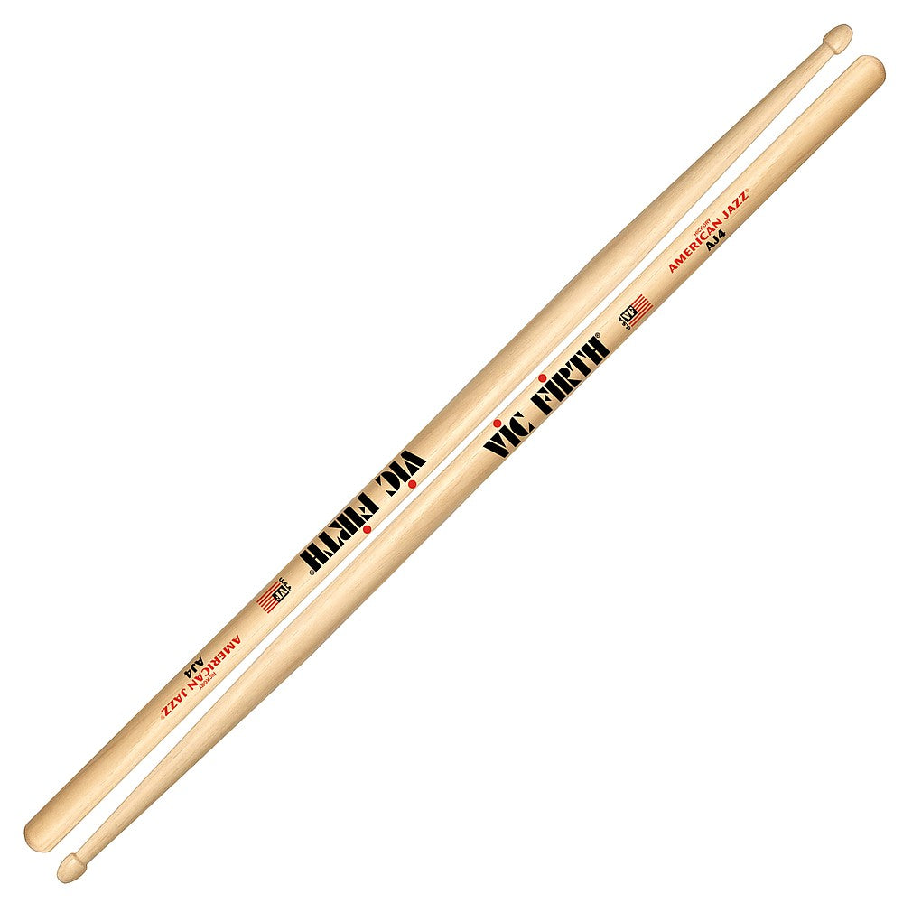 Vic Firth AJ4 American Jazz Hickory Drumstick Drum Stick, Wood Tip - Reco Music Malaysia