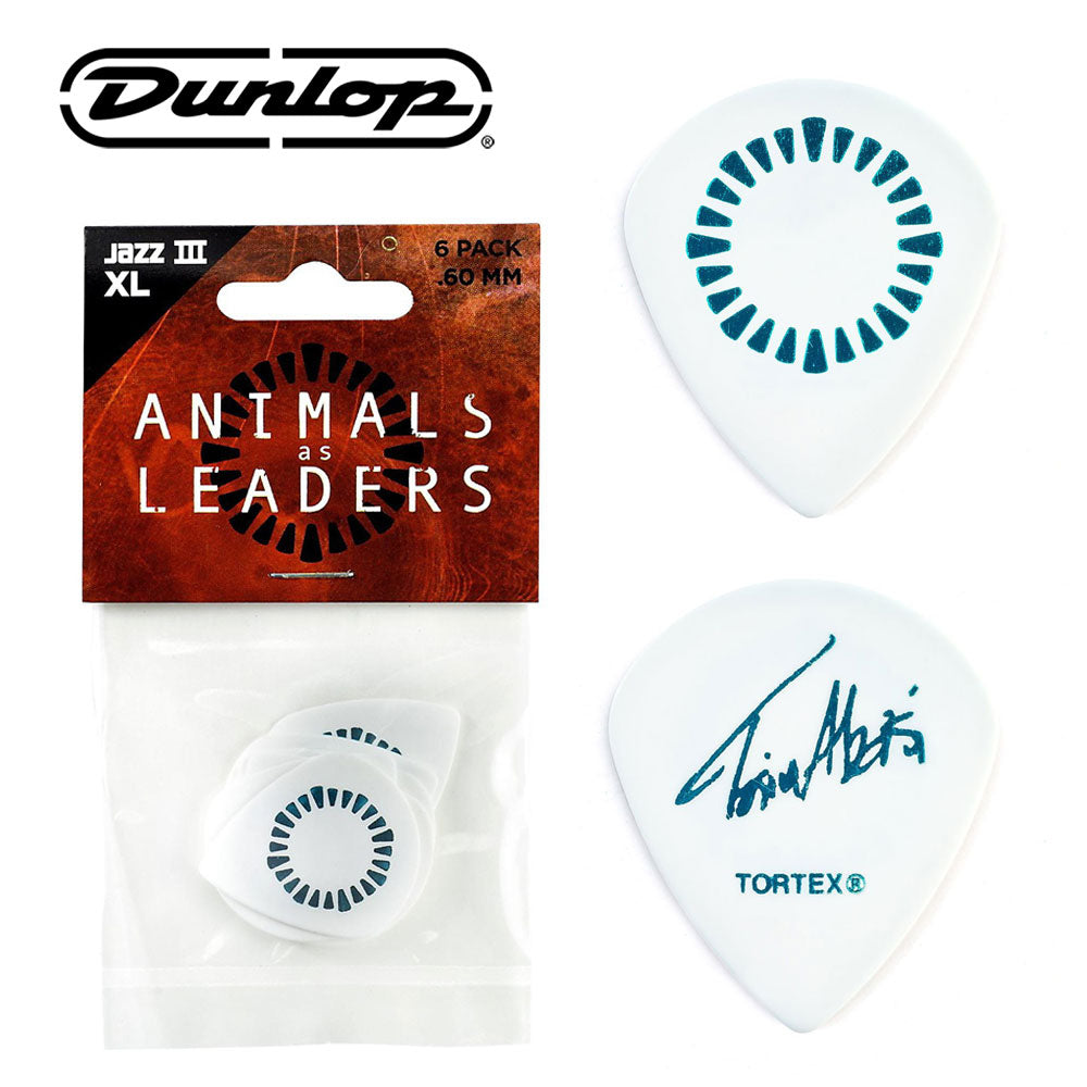 Dunlop AALP03 Animals As Leaders Tosin Abasi Tortex Jazz III XL Guitar Picks (6pcs) | Reco Music Malaysia