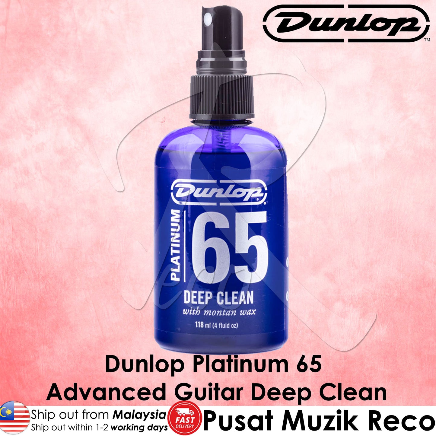 Jim Dunlop P65DC4 Platinum 65 Advanced Guitar Deep Clean - Reco Music Malaysia