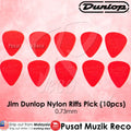 Jim Dunlop 4350 Nylon Riffs Guitar Pick 0.73mm Red - Reco Music Malaysia