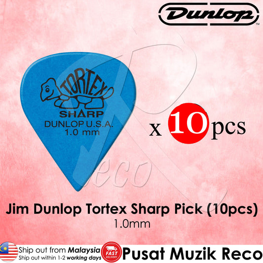 Jim Dunlop Tortex Sharp Guitar Pick 1.00mm - Reco Music Malaysia