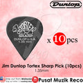 Jim Dunlop Tortex Sharp Guitar Pick 1.35mm - Reco Music Malaysia