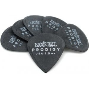 Ernie Ball PO9200 1.5mm Black MINI Prodigy Guitar Picks, Pack Of 6 - Reco Music Malaysia