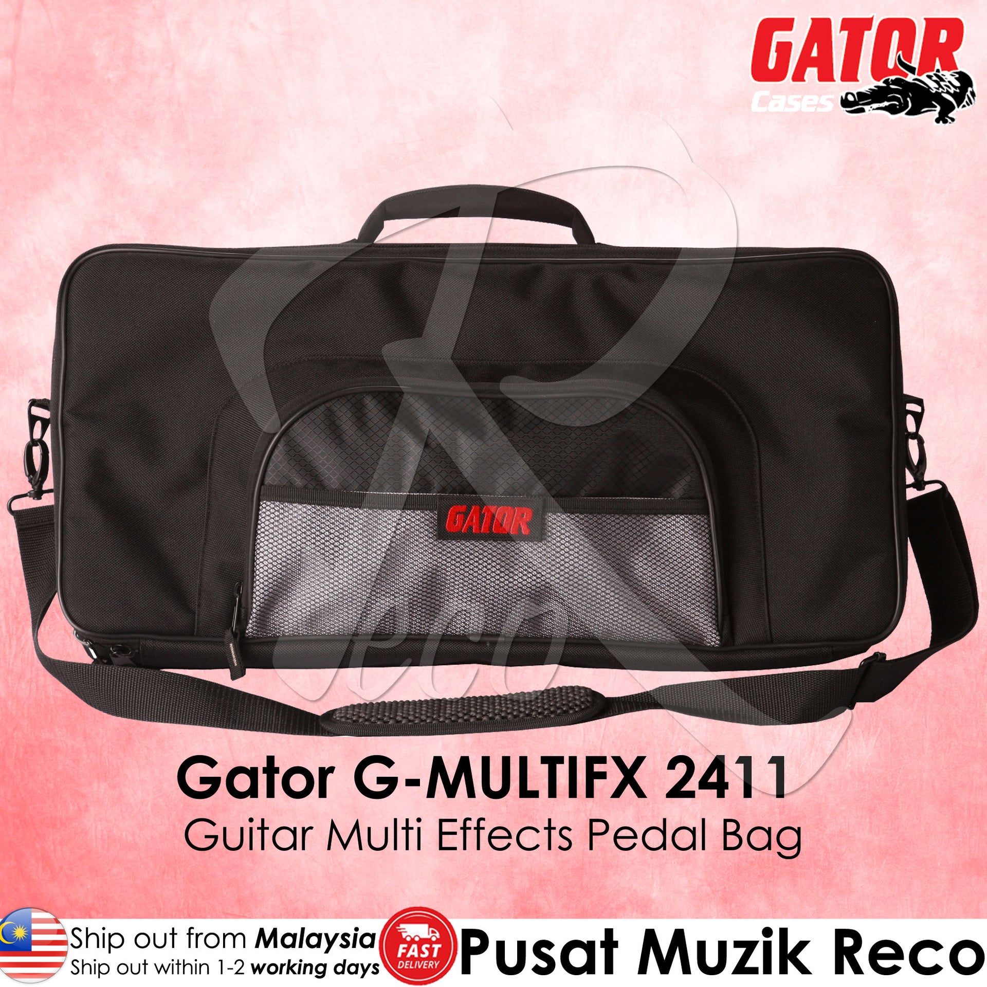gator effects pedal bag Gator G-MULTIFX 2411 24 Inch x 11 Inch Guitar Multi Effects Pedal Bag –  Reco Music Malaysia