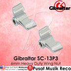 Gibraltar SC-13P3 6mm Chrome Heavy-Duty Wing Nut - 2/Pack | Reco Music Malaysia