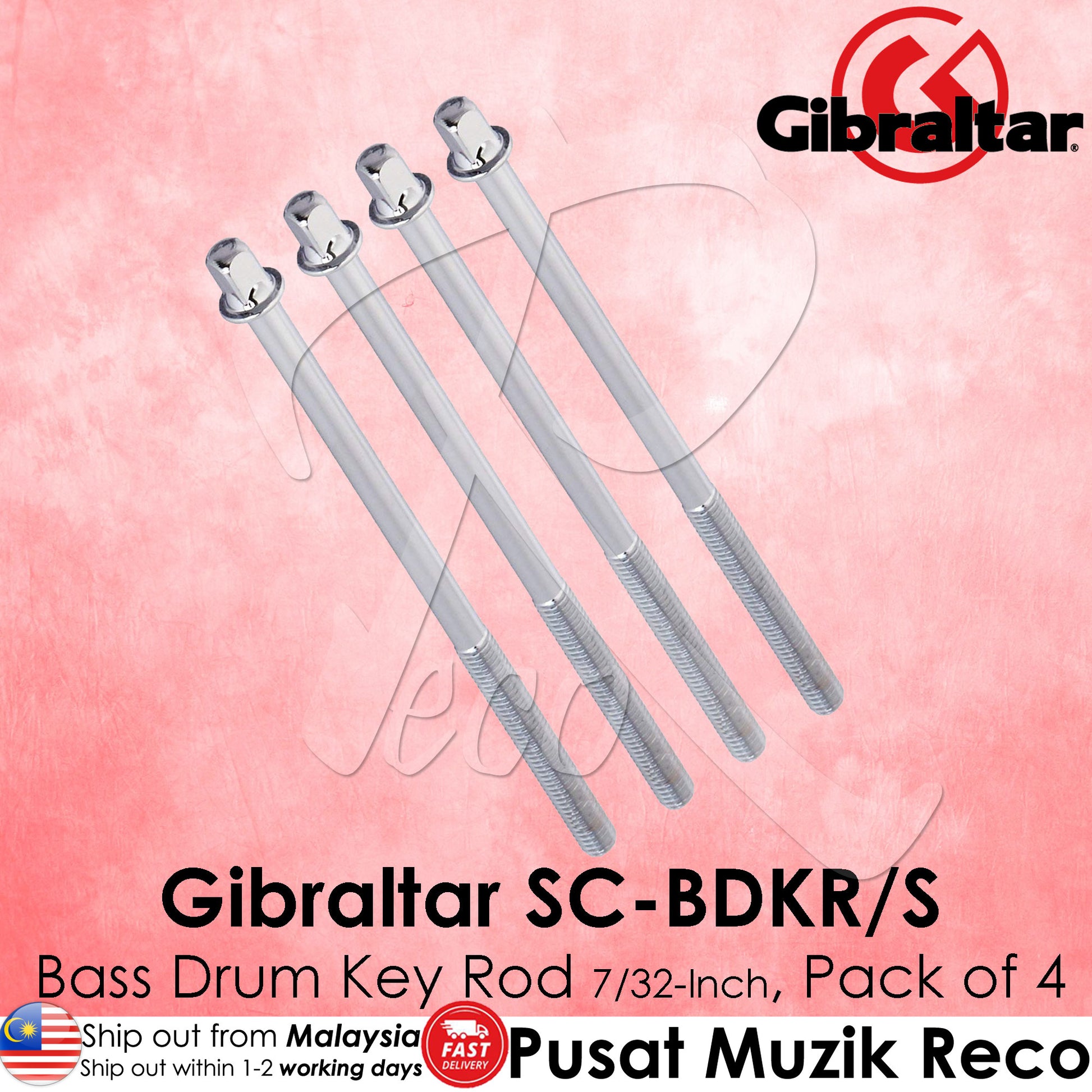 Gibraltar SC-BDKR/S 7/32 inch Bass Drum Key Rod | Reco Music Malaysia