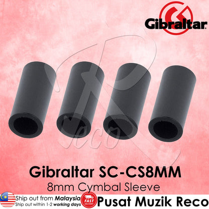 Gibraltar SC-CS8MM 8mm Black Cymbal Sleeves 4/Pack | Reco Music Malaysia