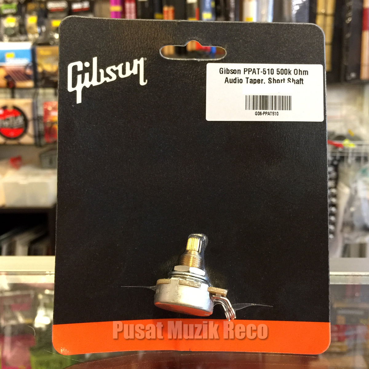 Gibson PPAT-510 Guitar Audio Taper Potentiometer 500K Short Shaft - Reco Music Malaysia