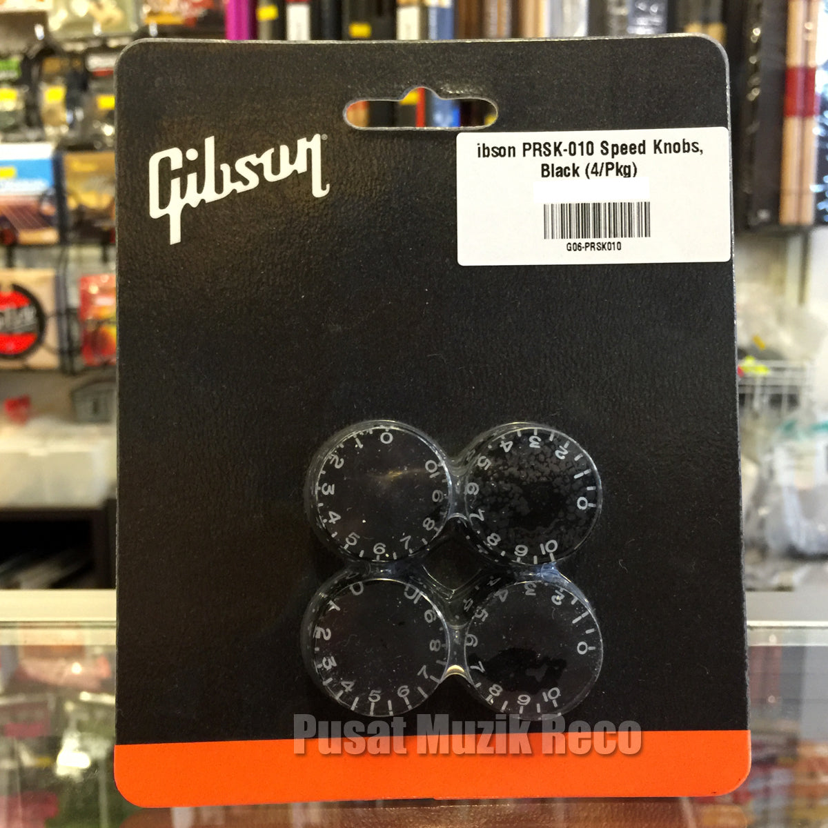 Gibson PRSK-010 Guitar Speed Knobs - 4 Pack, Black - Reco Music Malaysia