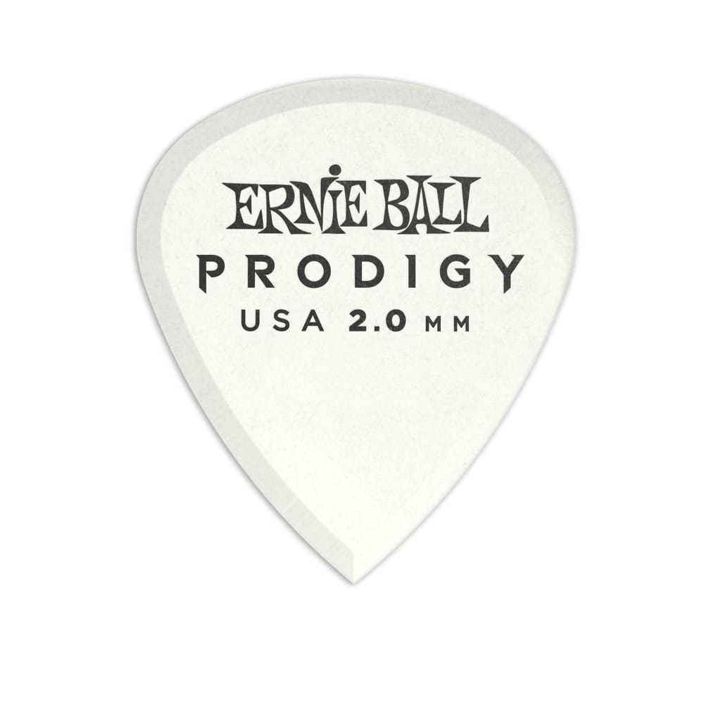 Ernie Ball PO9203 2.0mm White MINI Prodigy Guitar Picks, Pack Of 6 - Reco Music Malaysia