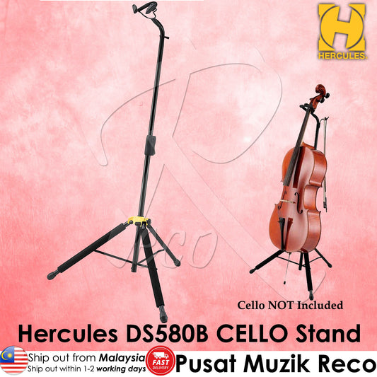 Hercules DS580B Auto Grip System Cello Stand - Reco Music Malaysia