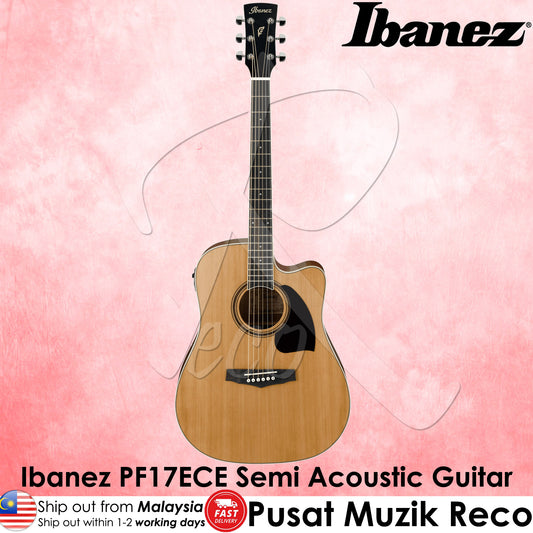 Ibanez PF17ECE LG Semi Acoustic Guitar - Reco Music Malaysia