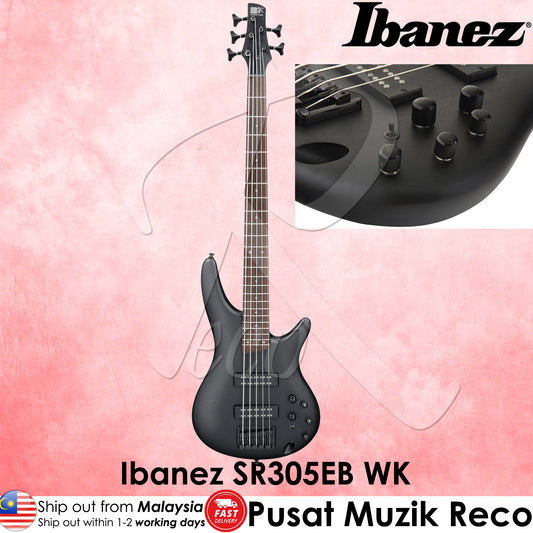 Ibanez SR305EB-WK Weathered Black 5 String Electric Bass Guitar  - Reco Music Malaysia