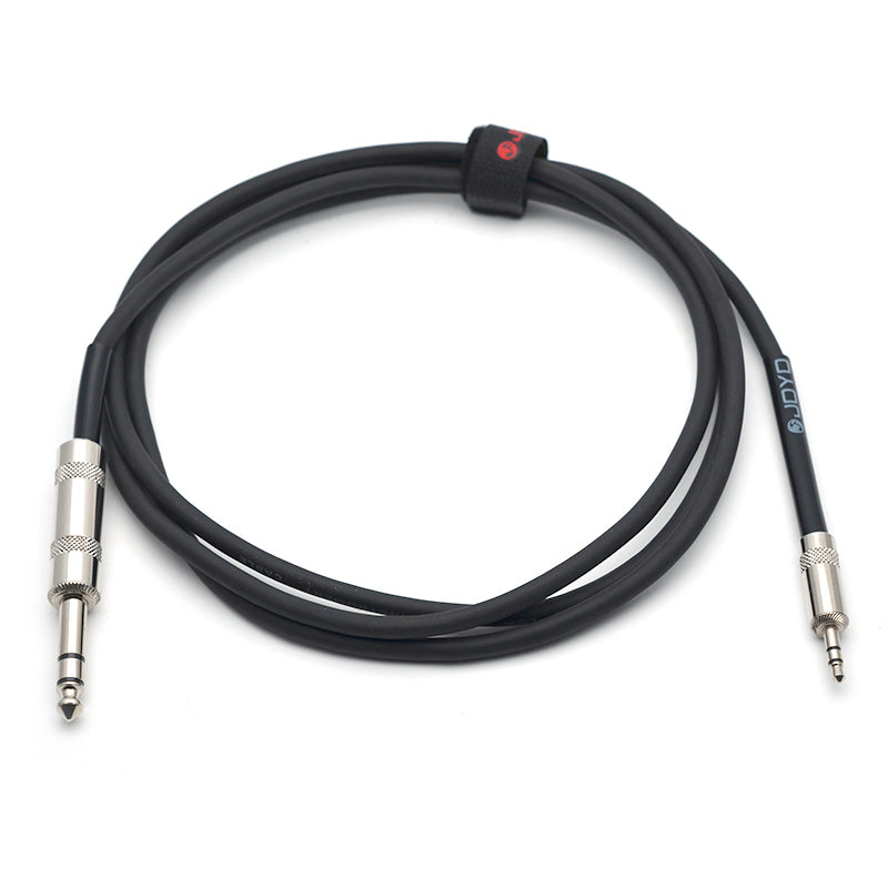 Joyo CM-01 3.5mm Male to 6.3mm Male 6ft Shielded Stereo Cable - Reco Music Malaysia