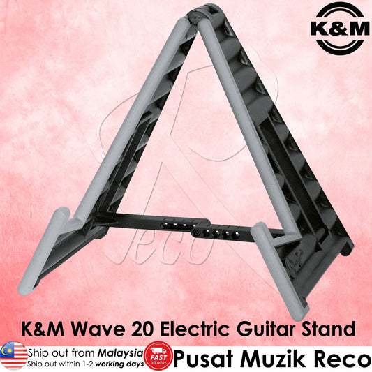 K&M 17590 Wave 20 Electric Guitar Stand - Reco Music Malaysia