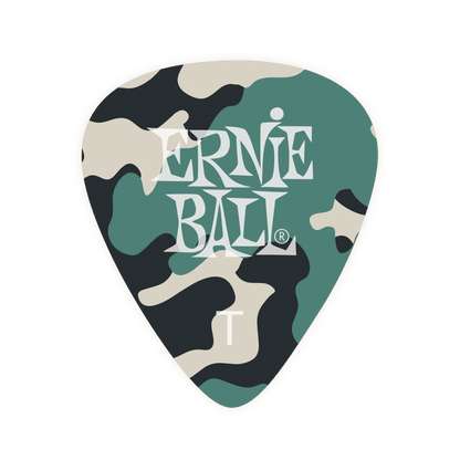Ernie Ball P09221 Camouflage Cellulose THIN Guitar Picks, Pack Of 5 - Reco Music Malaysia
