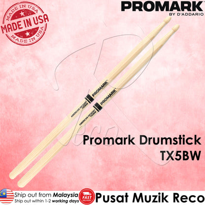 Promark TX7AW TX5AW TX5BW TX747W Hickory Teardrop Wood Tip Drumstick Drum Stick 7A 5A 5B