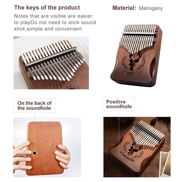 RM 17 keys Kalimba Thumb Piano Finger Piano - Reco Music Malaysia