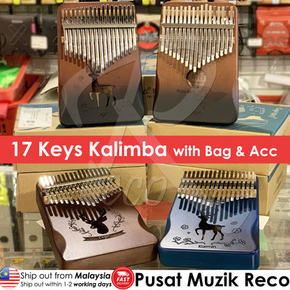 RM 17 keys Kalimba Thumb Piano Finger Piano - Reco Music Malaysia