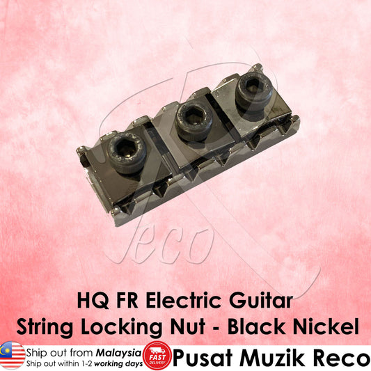 RM GF1184 BN Electric Guitar Black Floyd Rose String Locking Nut - Reco Music Malaysia