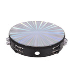 RM 10 Inch Wooden Radiant Tambourine with Skin Double Row Jingles | Reco Music Malaysia
