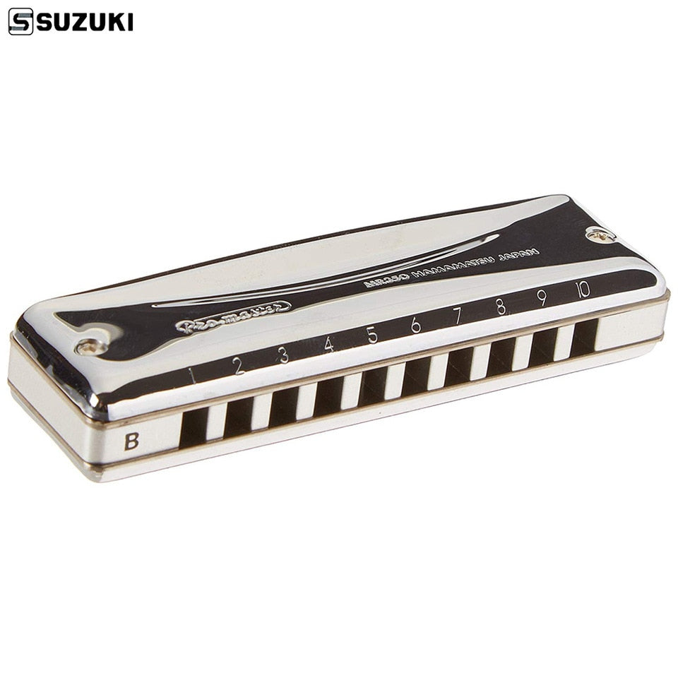 Suzuki MR350-E Promaster Professional 10 Hole Diatonic Harmonica - Reco Music Malaysia