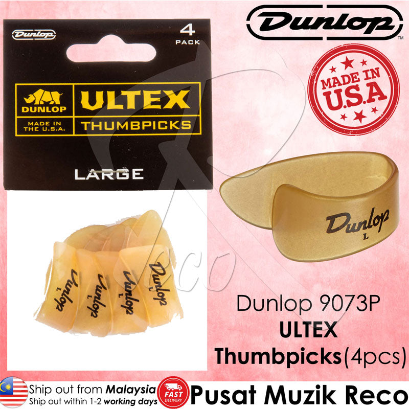 Dunlop 9073P Ultex Guitar Thumbpicks Large  - Reco Music Malaysia